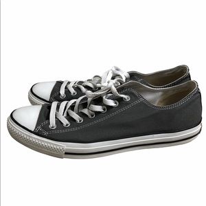 Converse All Star Grey Canvas Low Athletic Shoes